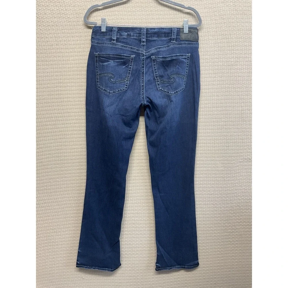 Silver Aiko‎ Mid Slim Boot  Jeans Womens Size 30 x31 Blue Excellent